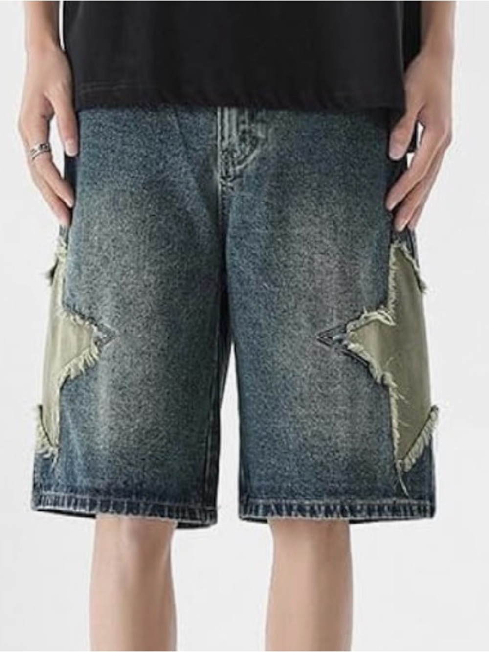 Jorts Y2K Baggy Star Shorts | EUC | Sz S - Picture 2 of 6
